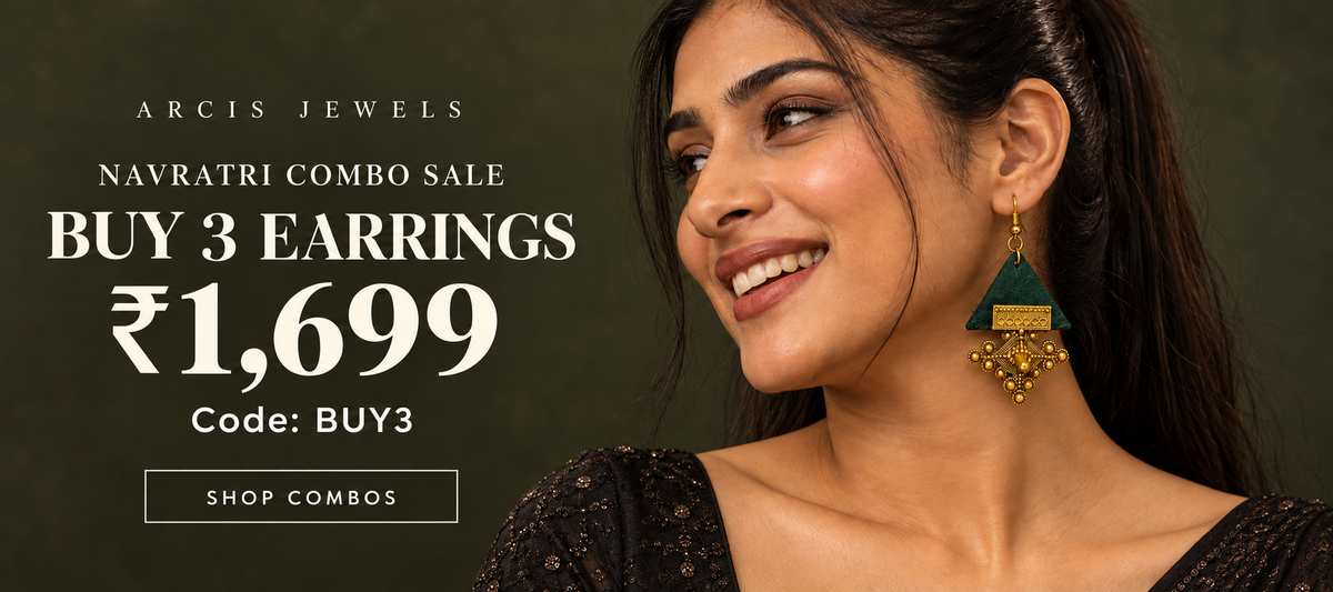 Arcis Jewels Navratri sale — handcrafted earrings and festive offers
