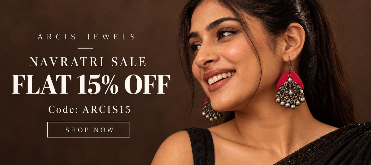 Arcis Jewels Navratri sale — handcrafted earrings and festive offers